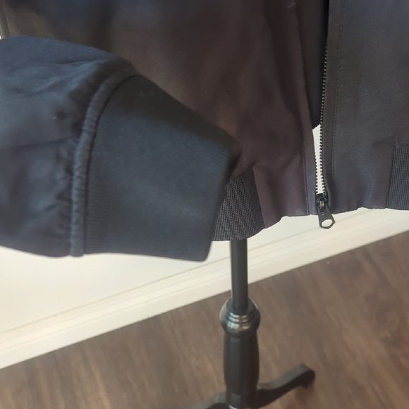 Topman Classic Black Bomber Jacket Size XL - Picture 3 of 8